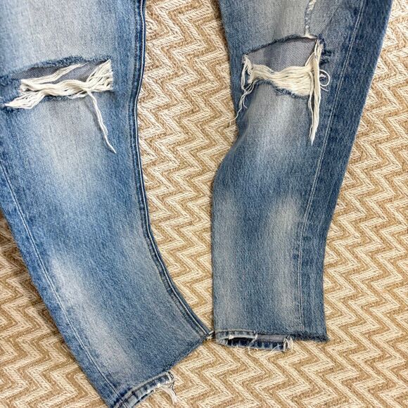 FRAME Denim Le Original High Rise Skinny Rigid Re-Release Distressed Jeans - Picture 3 of 9